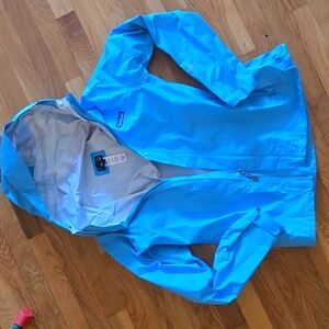 Patagonia Light Blue And White Jacket